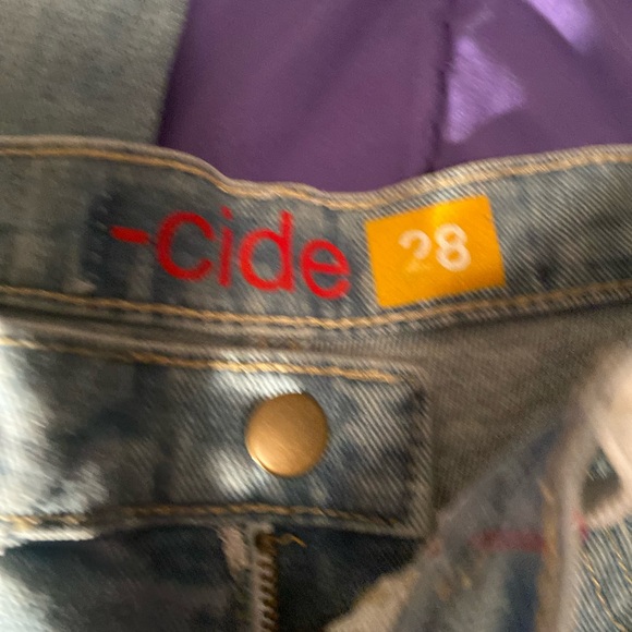 -cide denim USA designer jeans provocative. Size 28, inseam 30. Rare, unique. - Picture 11 of 15